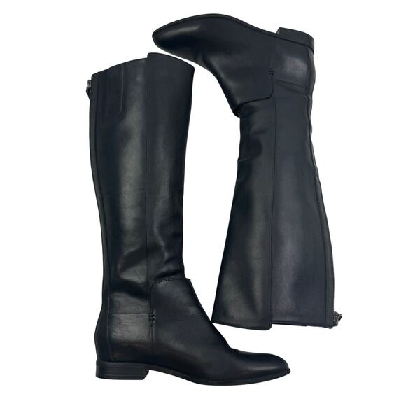 Nine West Black Tall Classic Timeless Almond Toe Tall Riding Boots Women's 5 - Picture 6 of 10